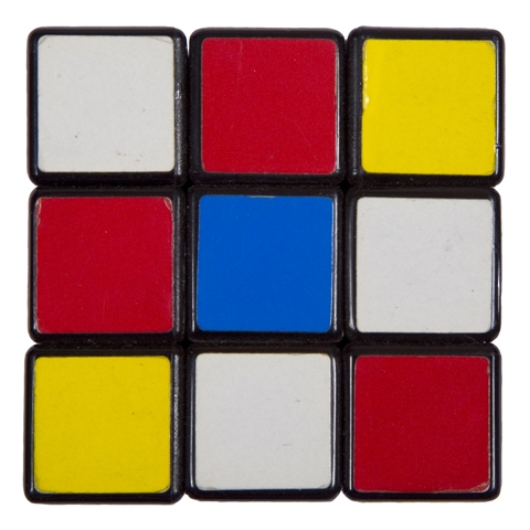 Composition with Red, Blue, and Yellow (#11)