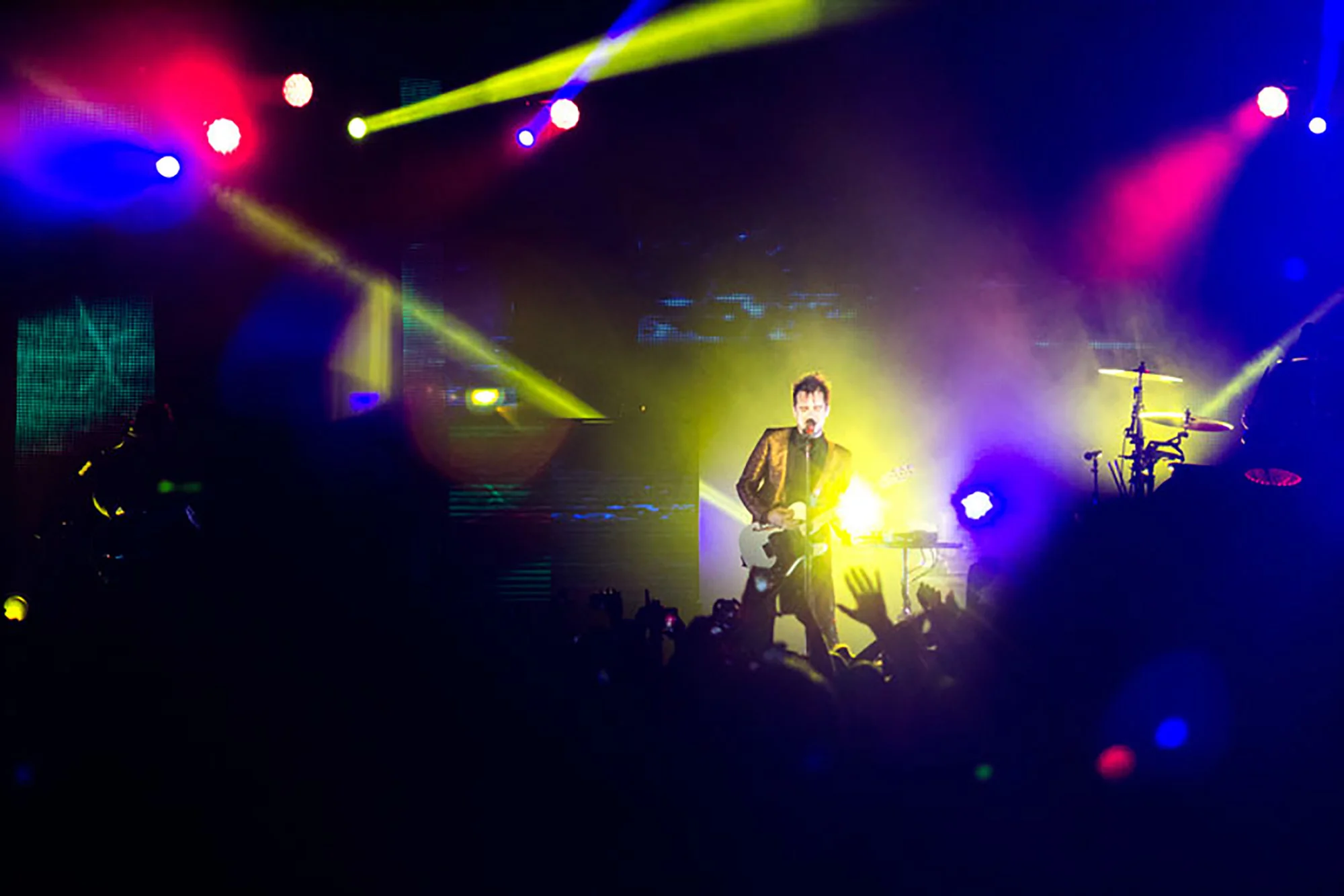 A special night for fans of old and new, Panic! at the Disco's Brendon Urie, 26, of Las Vegas, NV, performed at The Marquee Theatre in Tempe, AZ, for Valentine's Day. 
