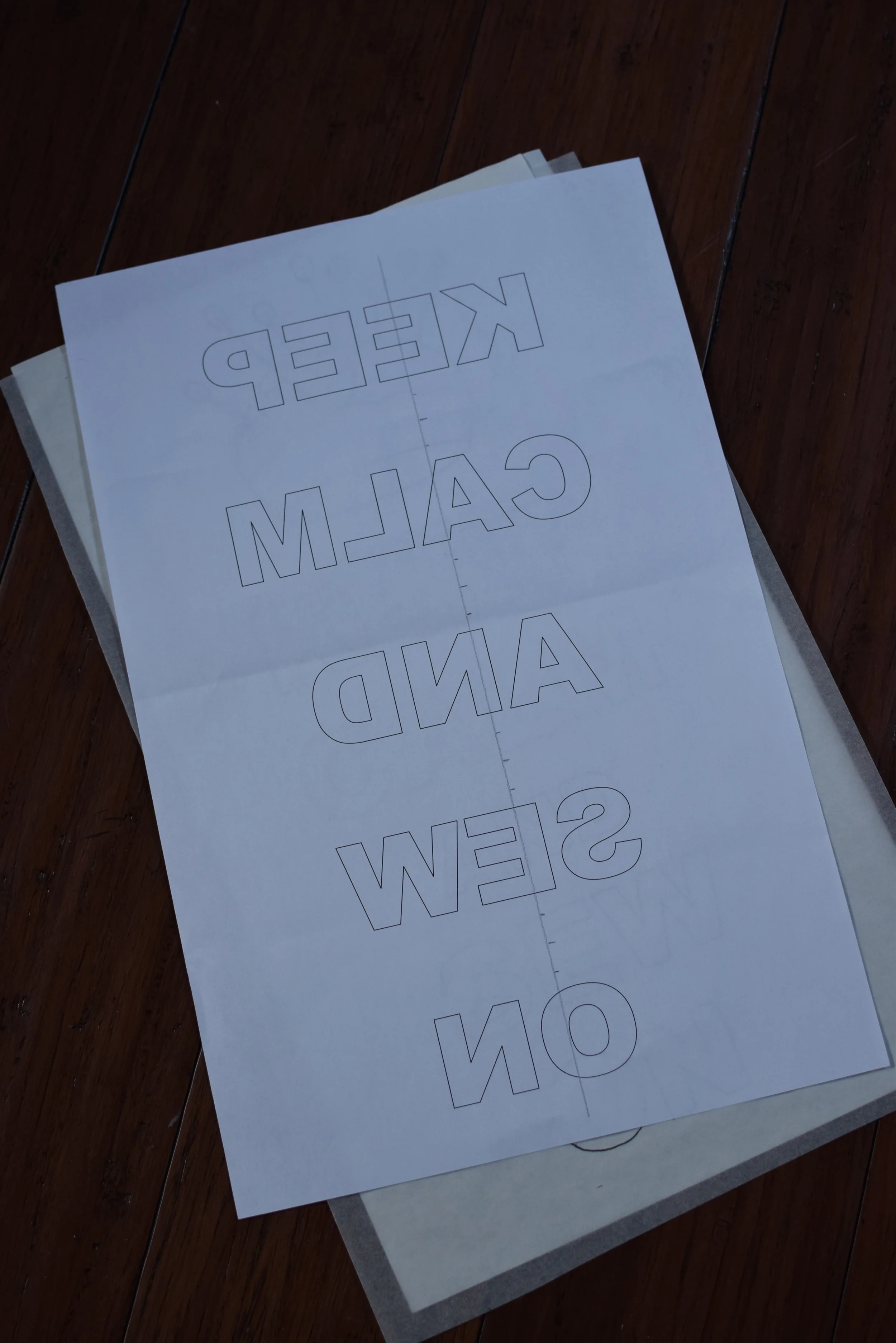 Mirror-imaged letters can be printed directly from Word.