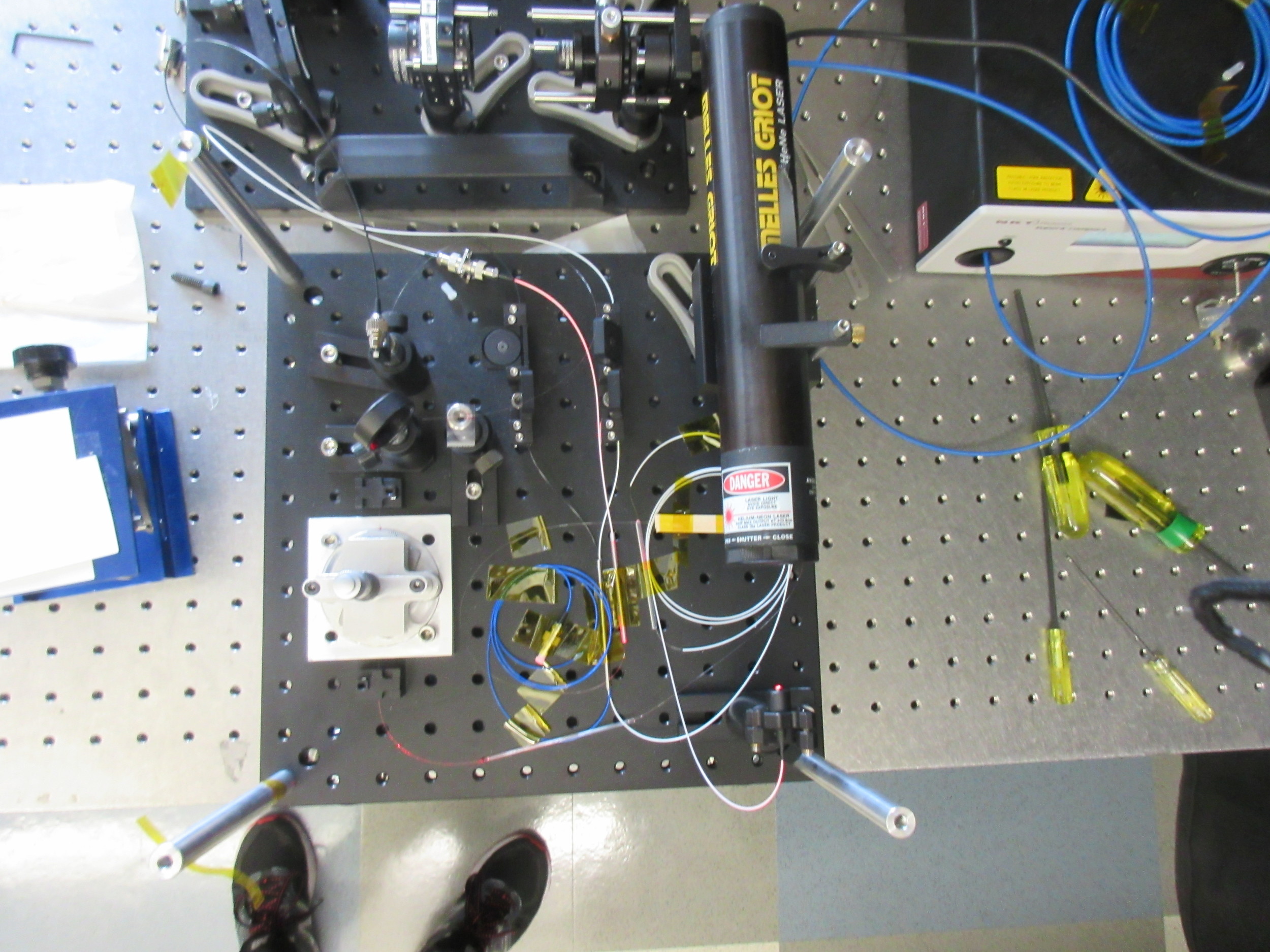  Demo breadboard as seen from above. 