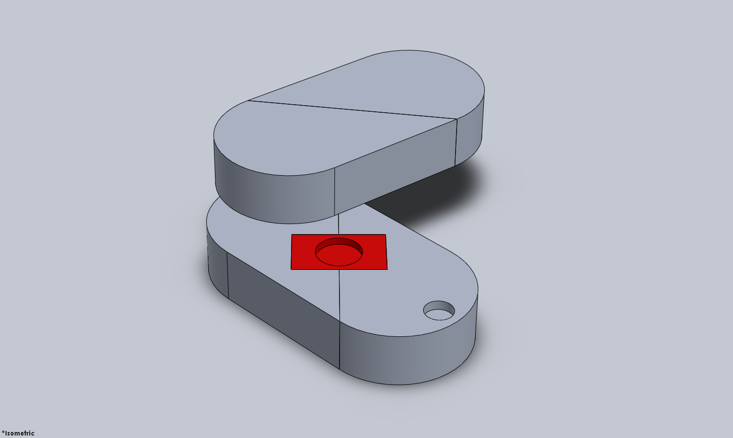  Oval configuration: red barrel visible. 