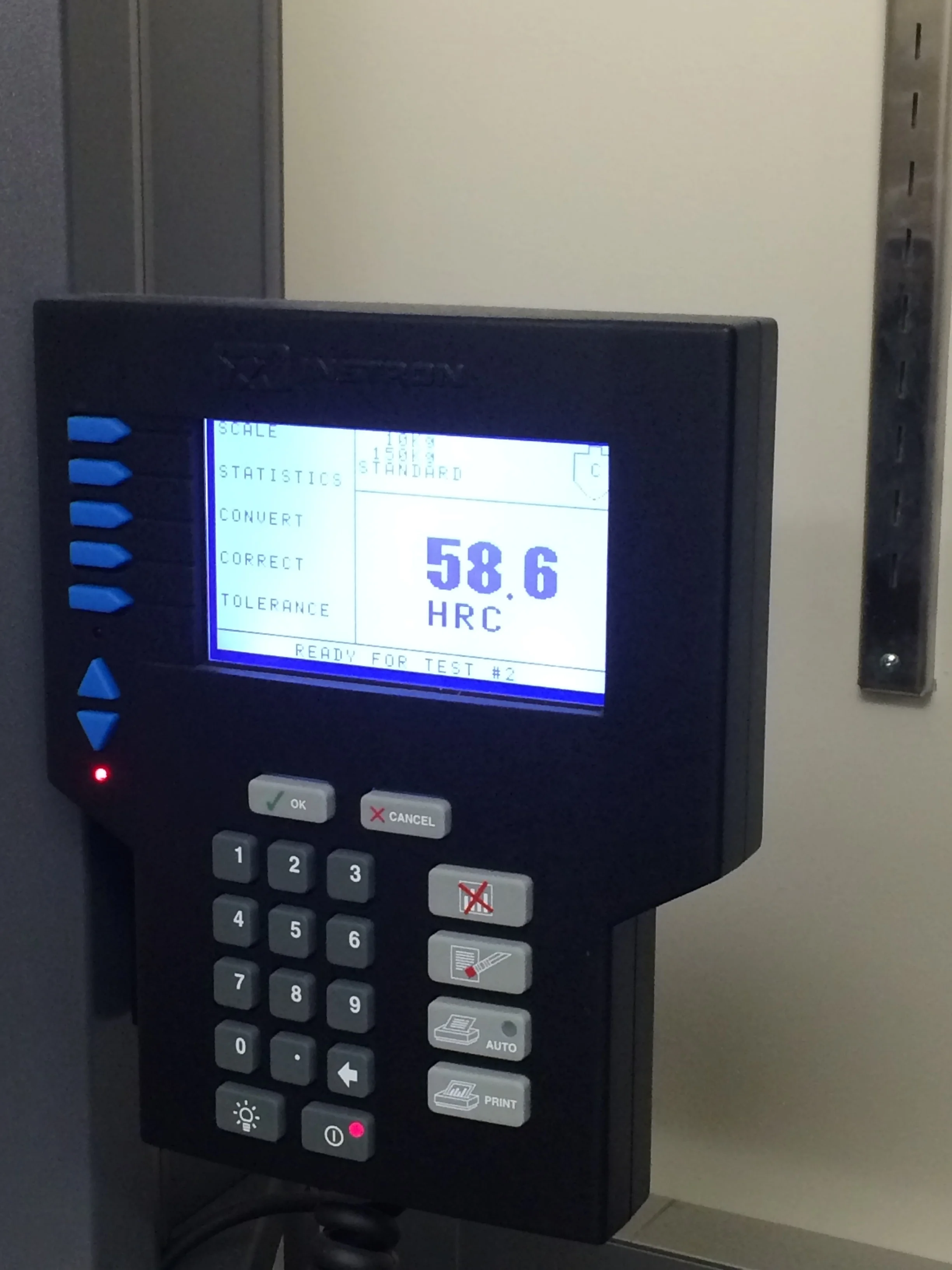 Rockwell C hardness test