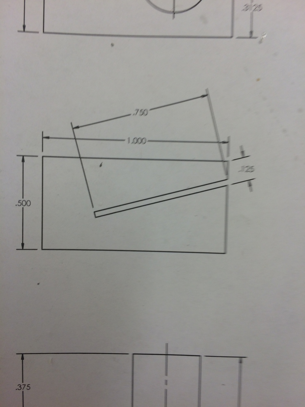  I dimensioned the part based on how it would be fixed to make setting the height and depth easier 