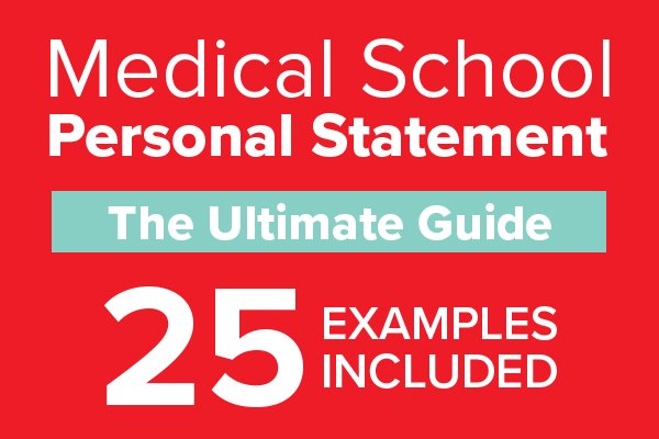 medical school personal statement guide red banner