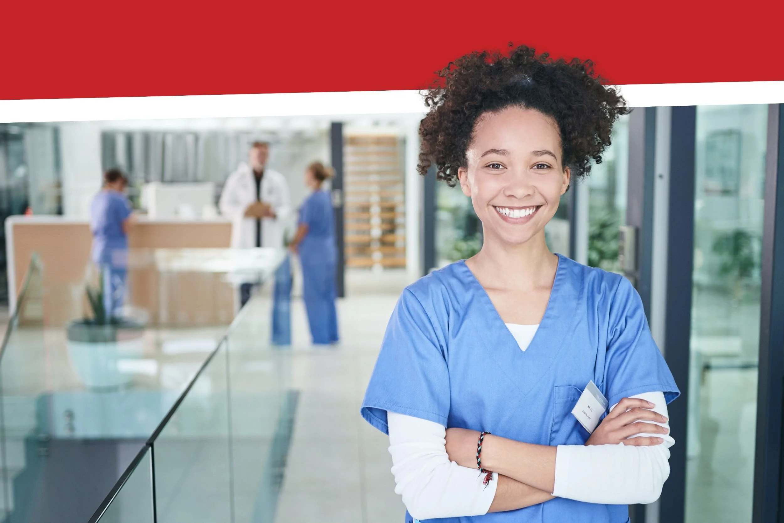 student working as a medical assistant prior to entering medical school