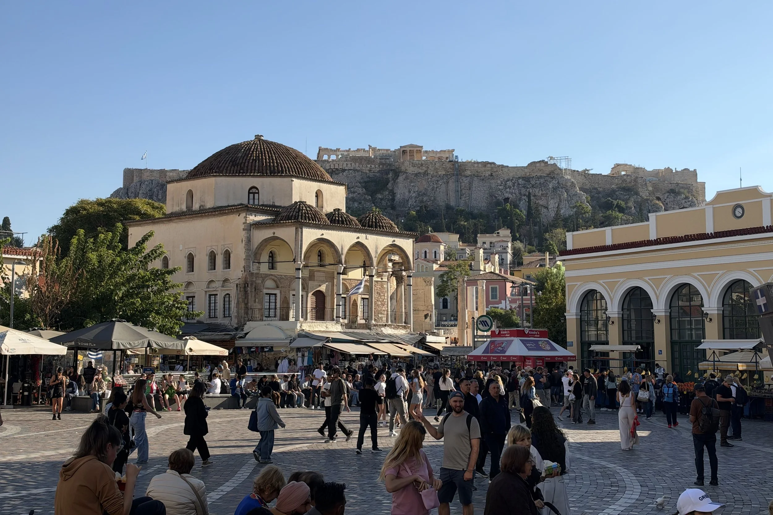 Monastiraki Square in Central Athens