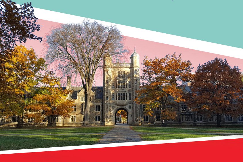 An Ivy League campus at autumn