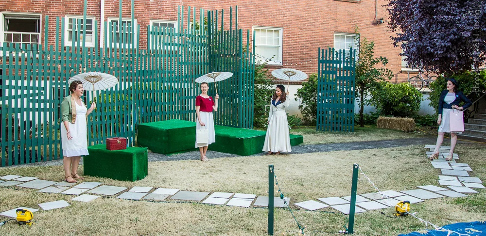 Love's Labour's Lost July-August 2014 Allie Rangel (Maria), Jordin Bradley (Katherine), Danielle Frimer (Princess), Jessica Tidd (Rosaline) Photo by Russell J. Young