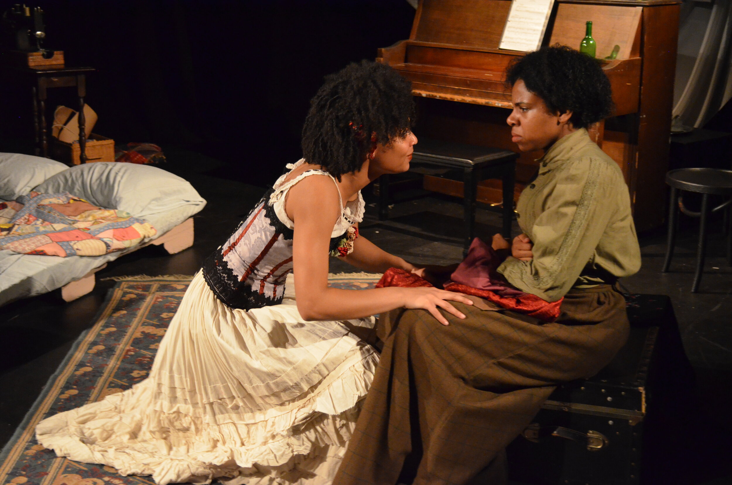  Tatiana Webster as Mamie and Dani Palmer as Esther in INTIMATE APPAREL, directed by Avital Shira.  Photo by Stephanie Lynn Yackovetsky. 