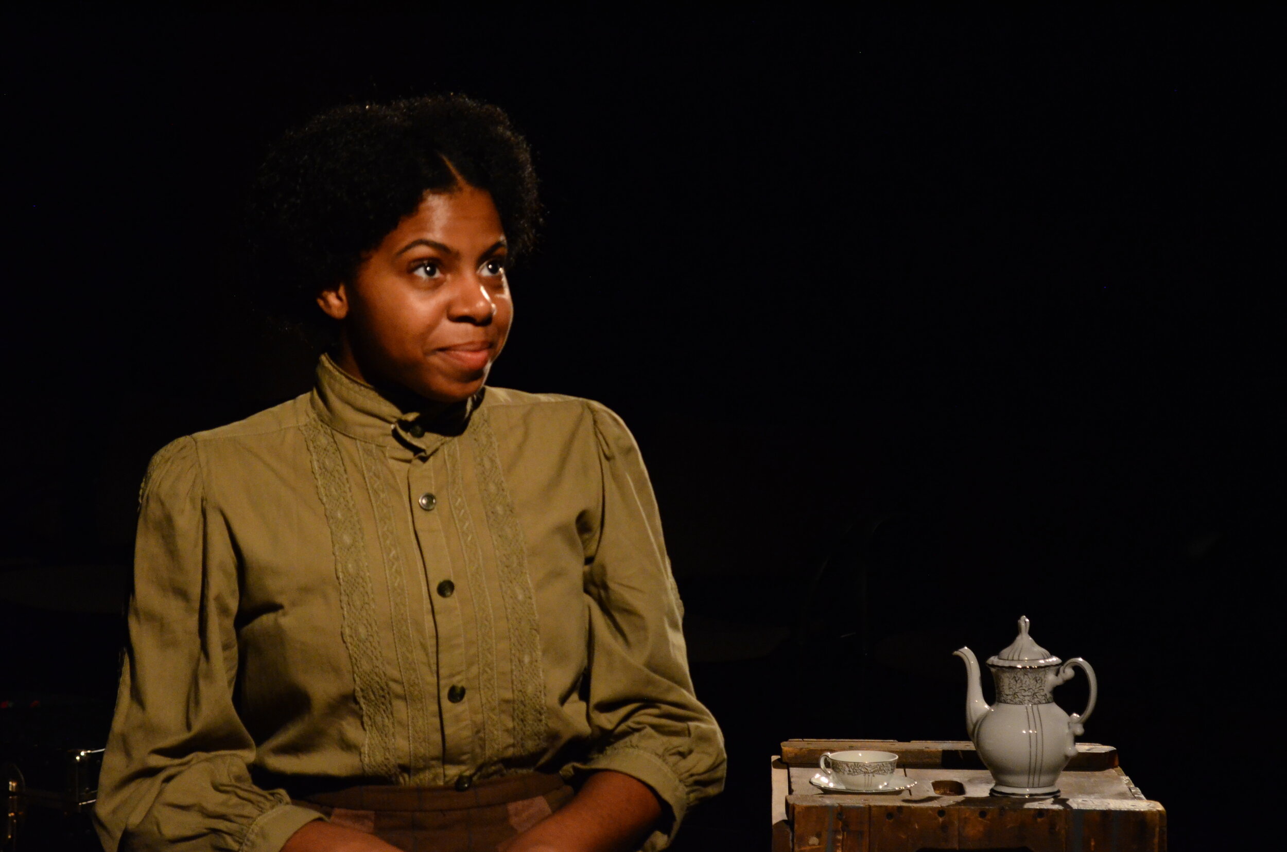  Dani Palmer as Esther Mills in INTIMATE APPAREL, directed by Avital Shira.  Photo by Stephanie Lynn Yackovetsky. 