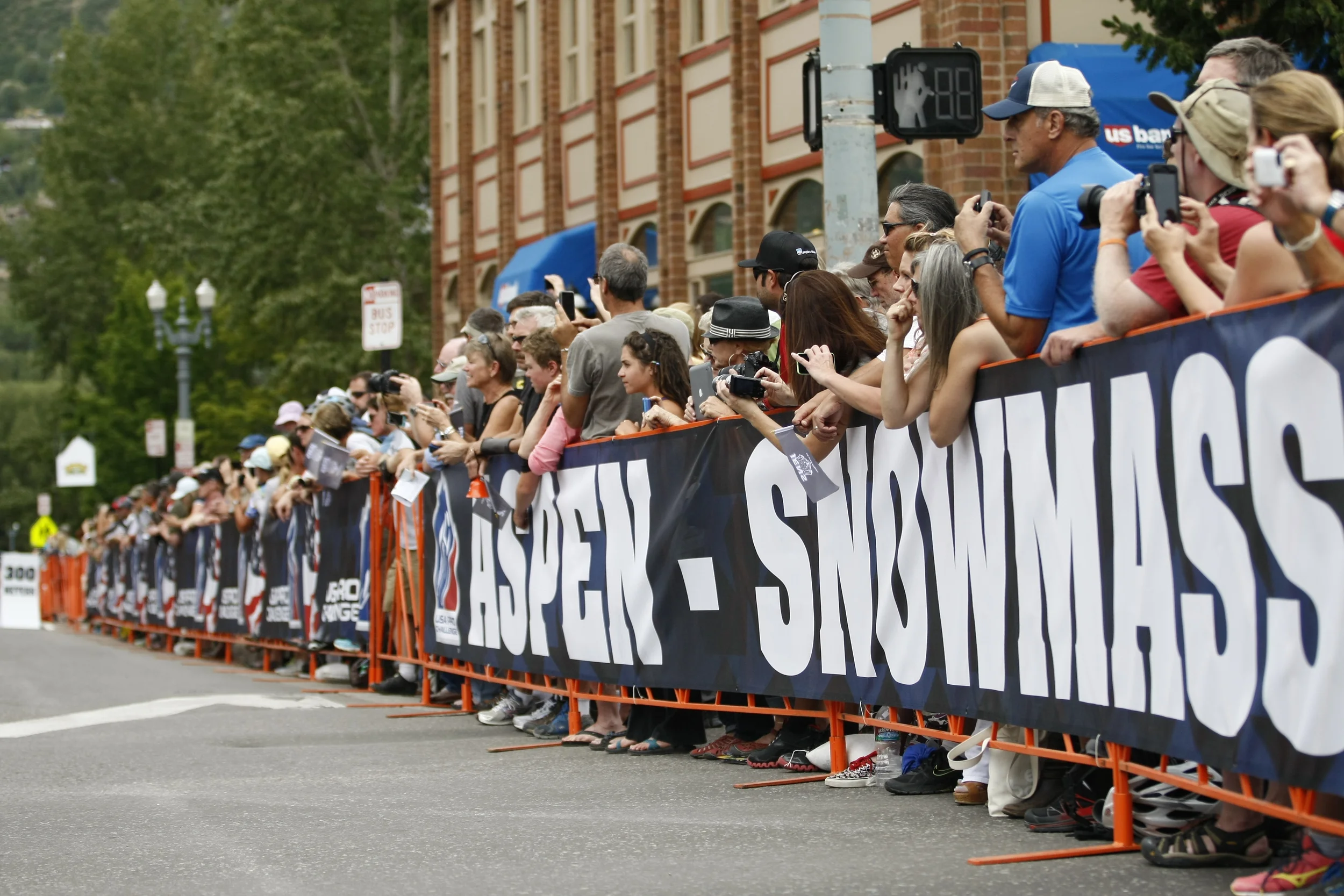 The crowds in Aspen came out in force.