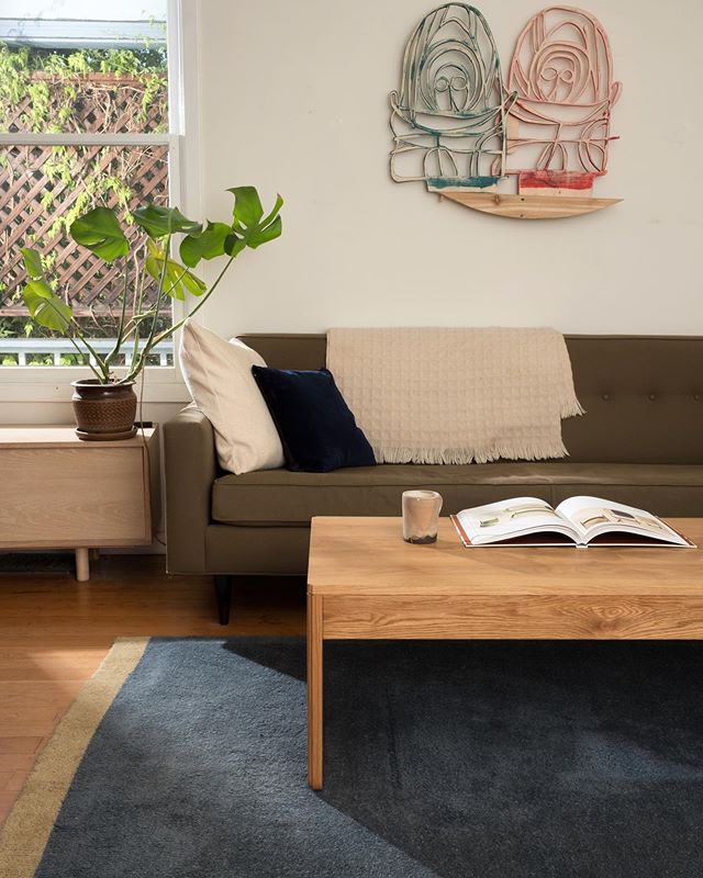 Slate Coffee Table at home among friends. &bull;
A lot of furniture (and other) makers claim the old adage about the cobblers children having no shoes in response to their home. I actually think it&rsquo;s invaluable to have and use what you make. Th