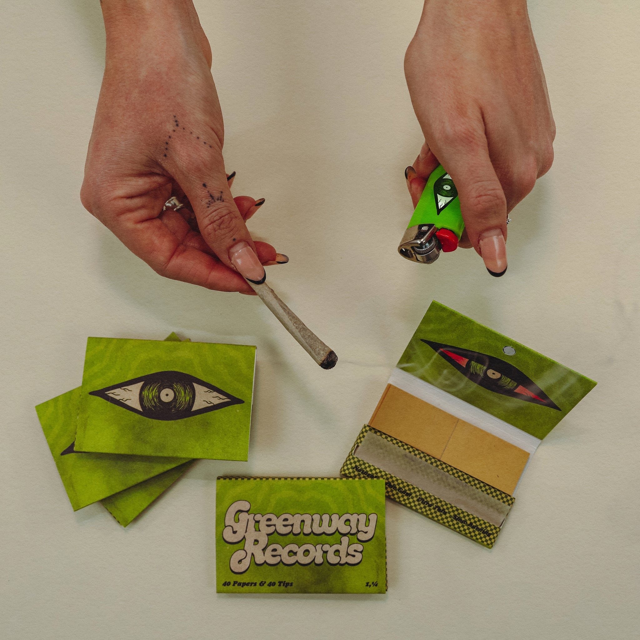 Greenway Records Stash Pack Packaging • Bespoke Typography + Design • Print Setup • Product Photography