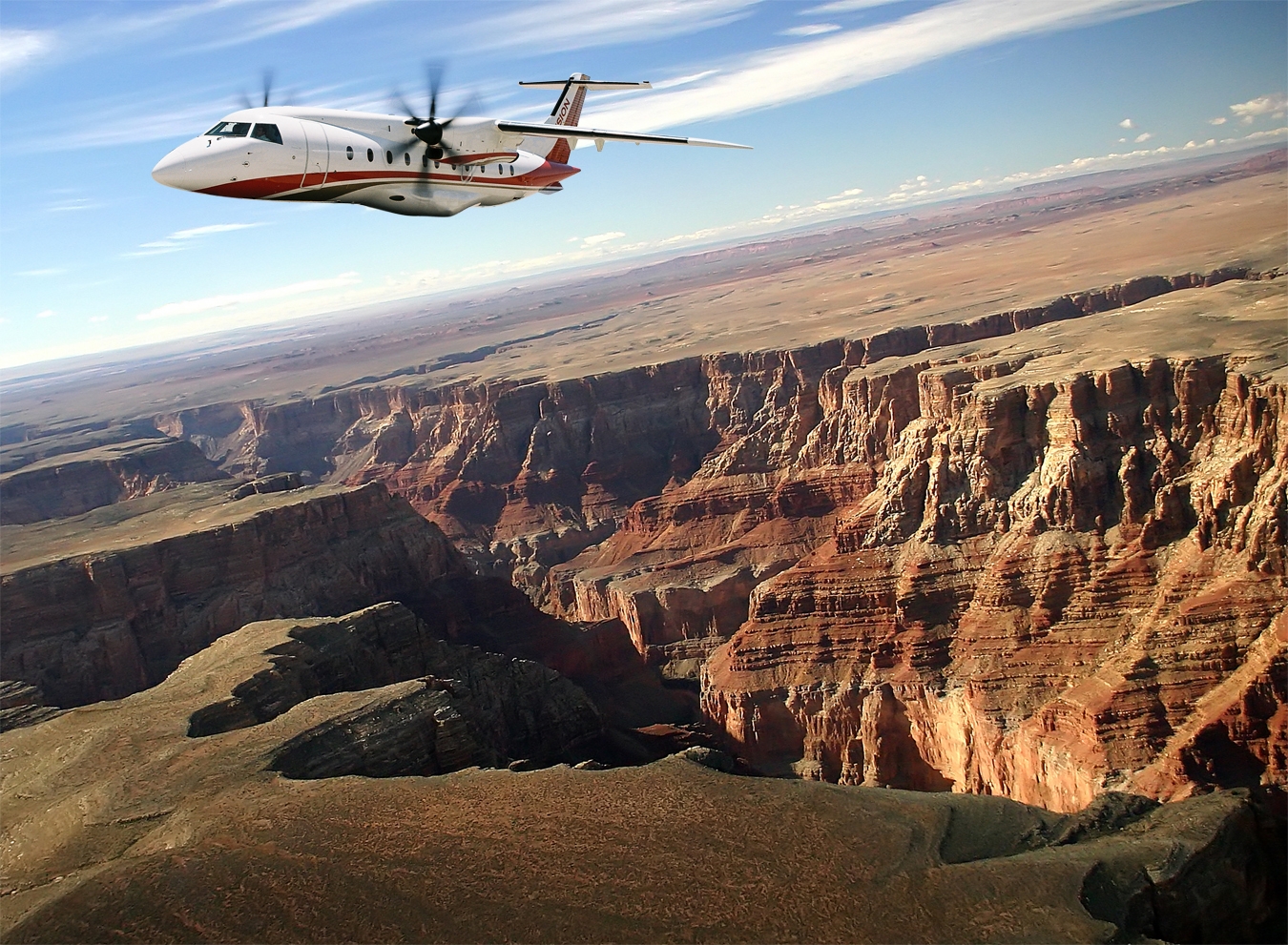 Flying over The Grand Canyon