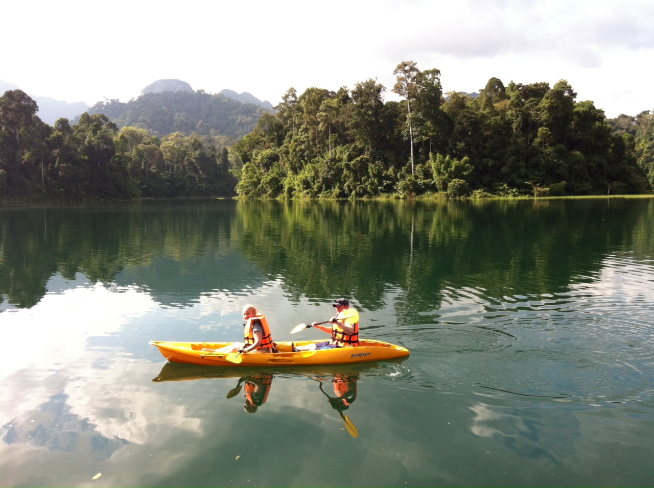 Kayaking at Elephant Hills Lake Camp