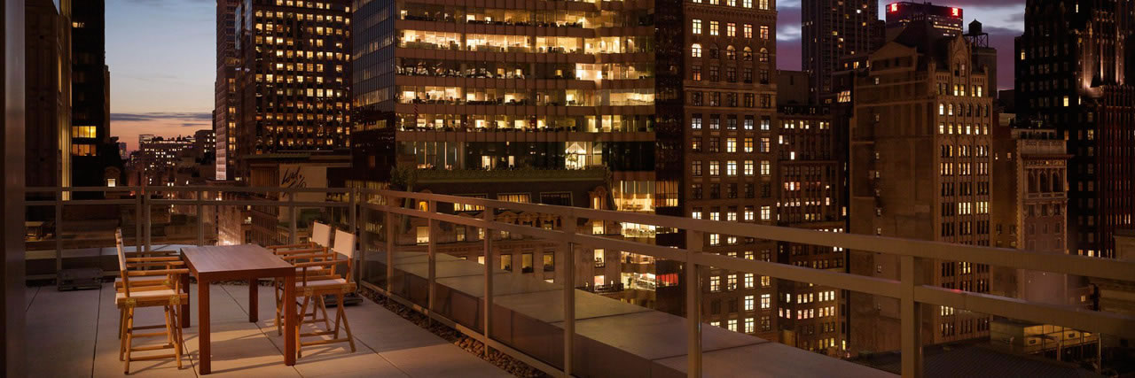 Andaz 5th Avenue - Suite Balcony Night View