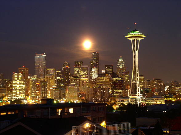 Seattle Night Skyline