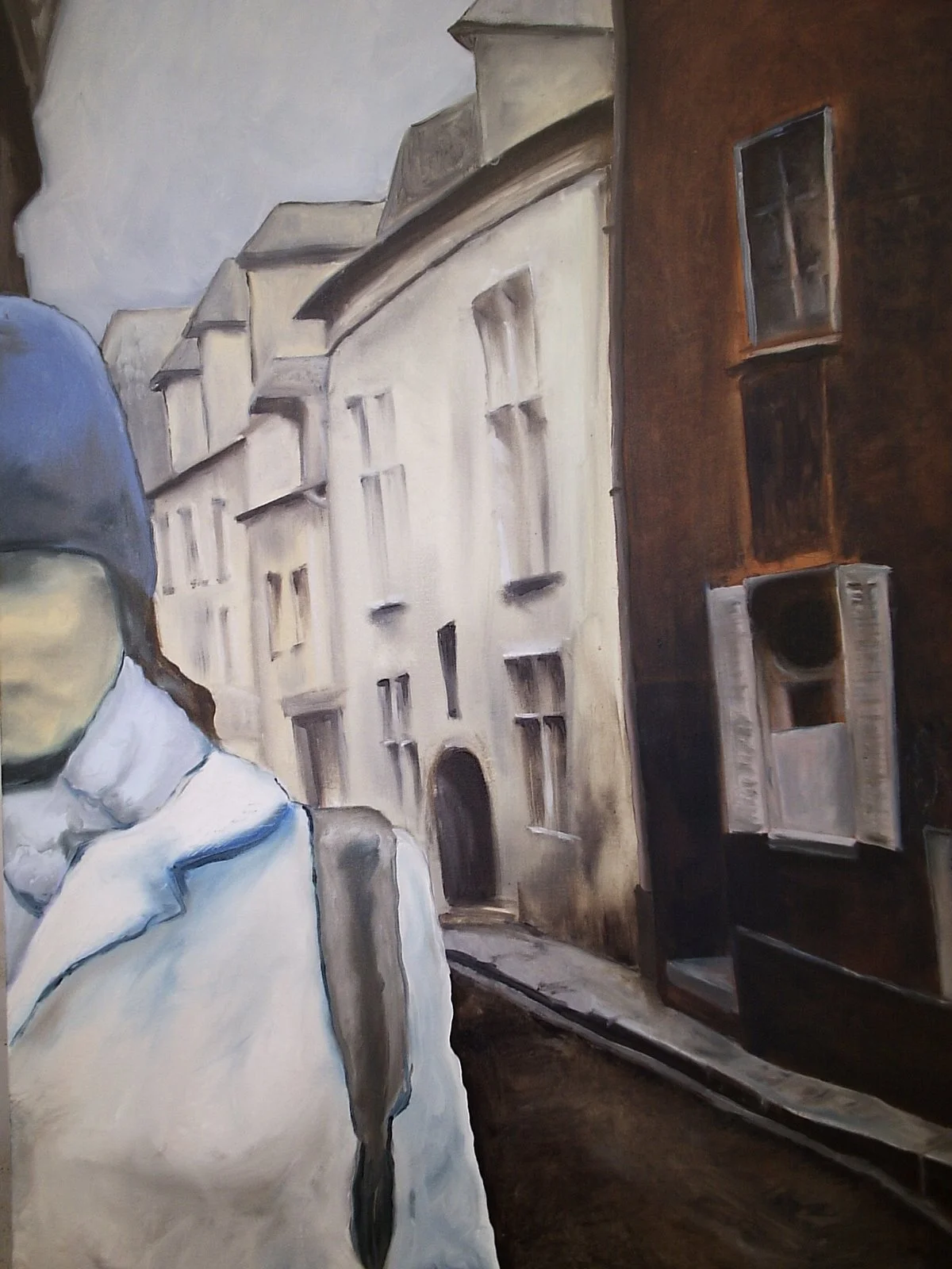 In Chartres. Oil on canvas. 30" x 40". 2005. 