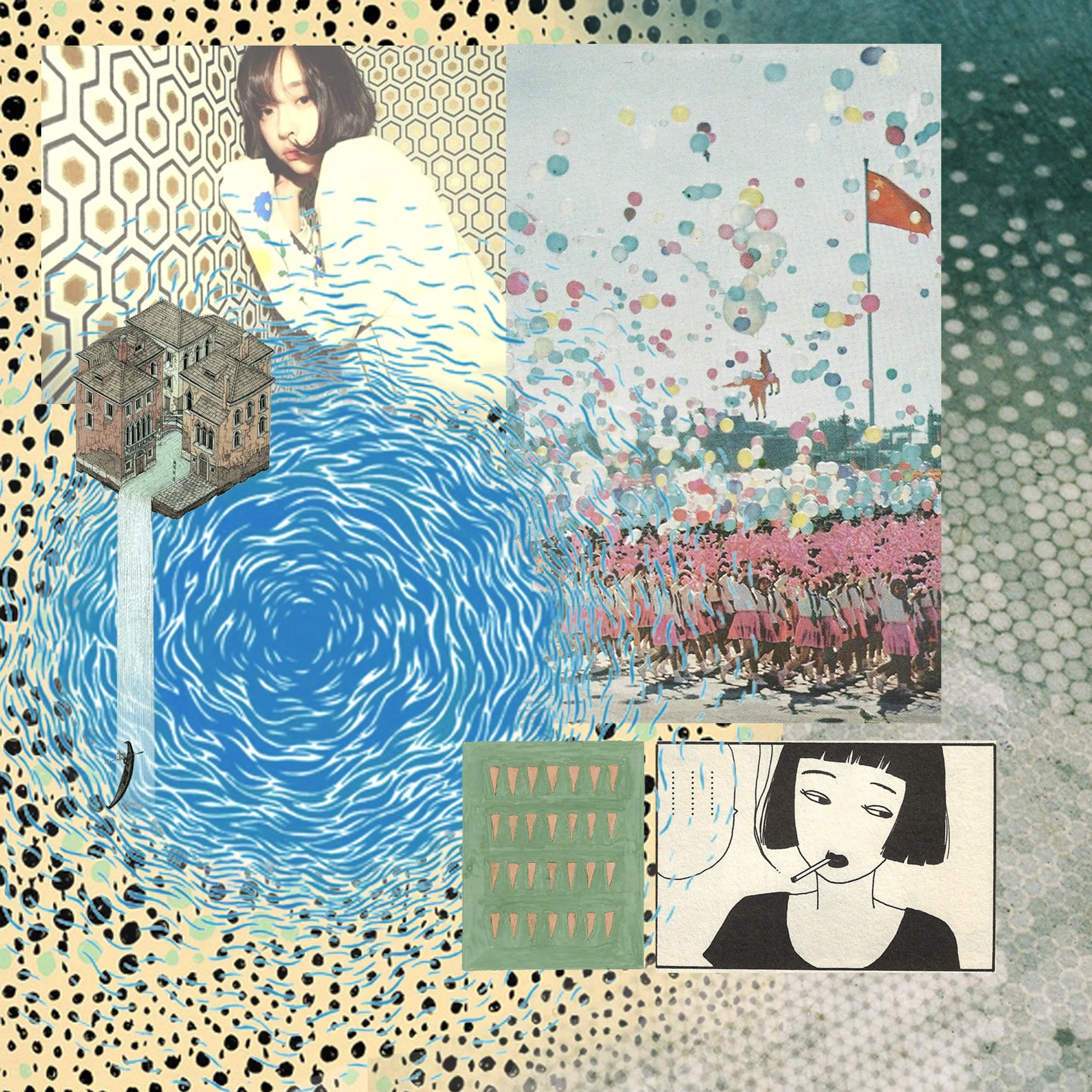  Hitoshiland is a collection based on the busy energy of a city during a morning commute. 