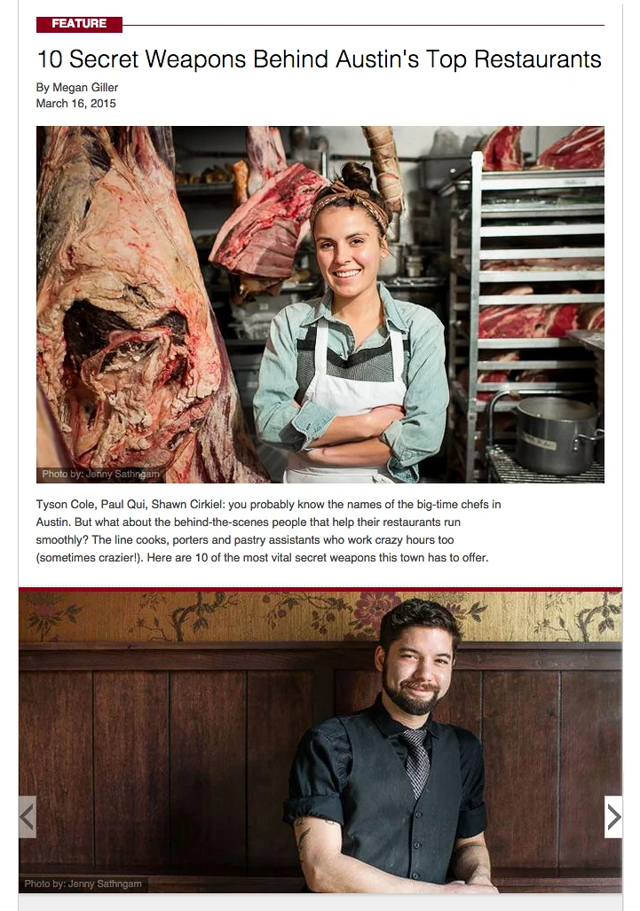 Austin Restaurant MVPs for Zagat. More portraits here.