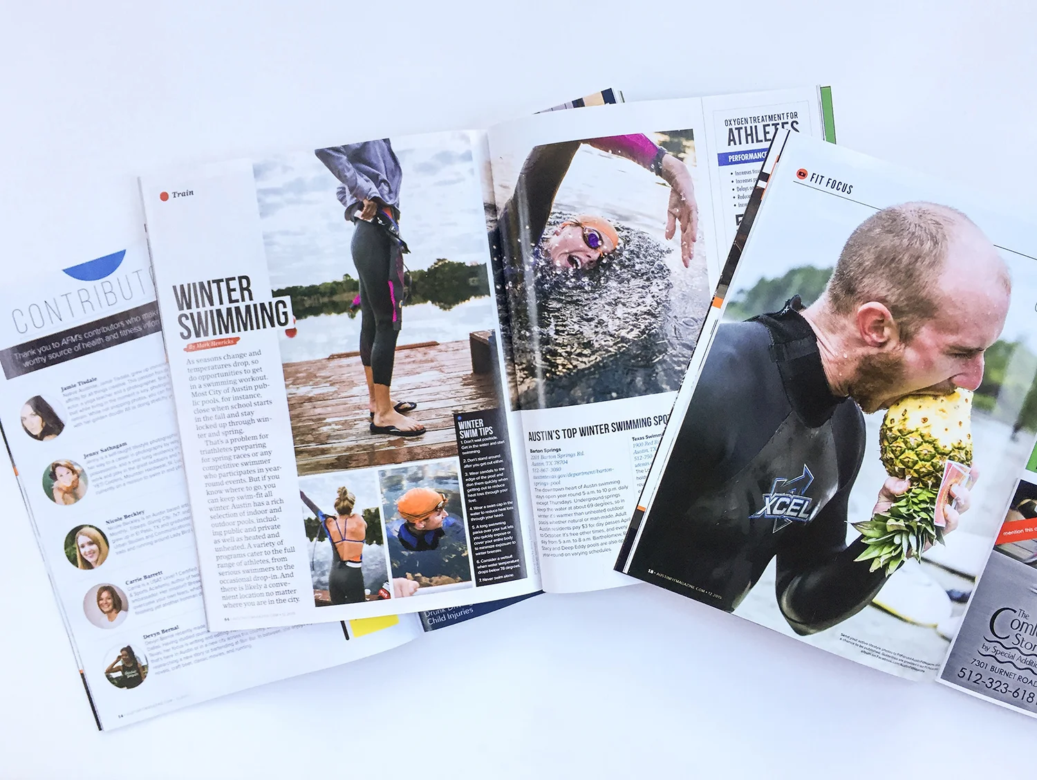 Winter Swimming for Austin Fit Magazine