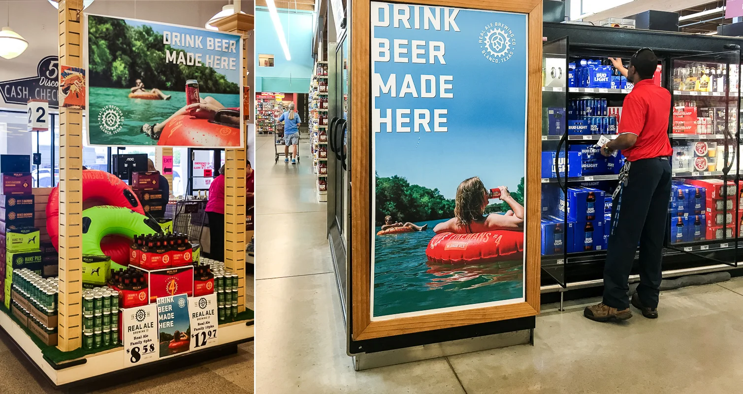 "DRINK BEER MADE HERE" 2017 Summer Campaign by Real Ale Brewing