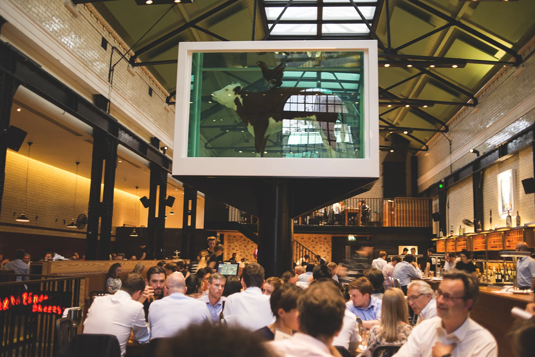 The Tramshed is known for this beautiful piece by Damien Hirst of a cow and a cockerel. 