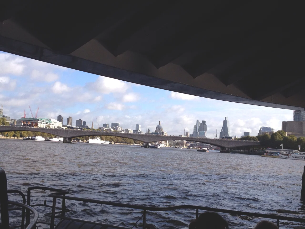 Our view from the boat!