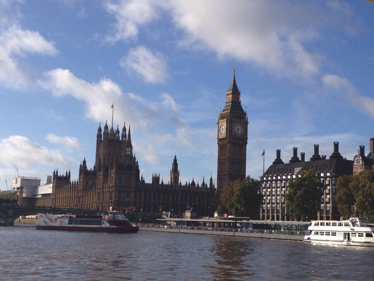 The Parliament and Big Ben view from our boat!