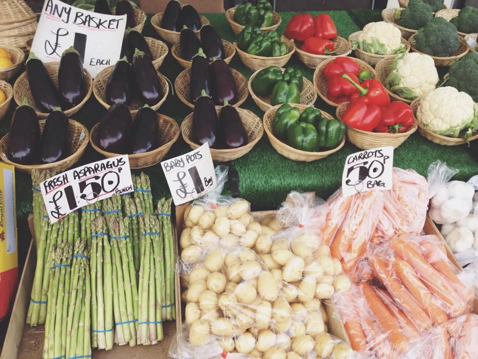 Variety of vegetables...try and use your local market and support small businesses.