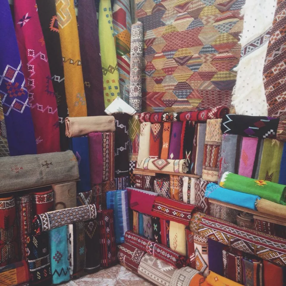 The rugs and carpets in Morocco come in a range of colours that you can't find anywhere else. 