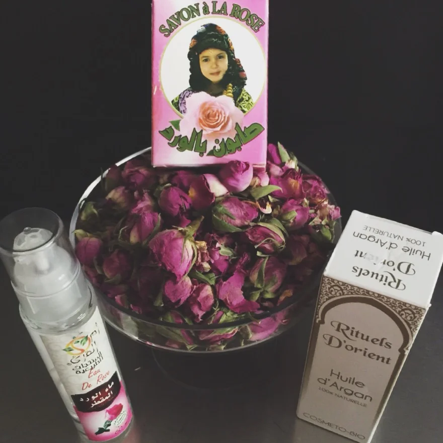 Rose water and argan oil are must haves!