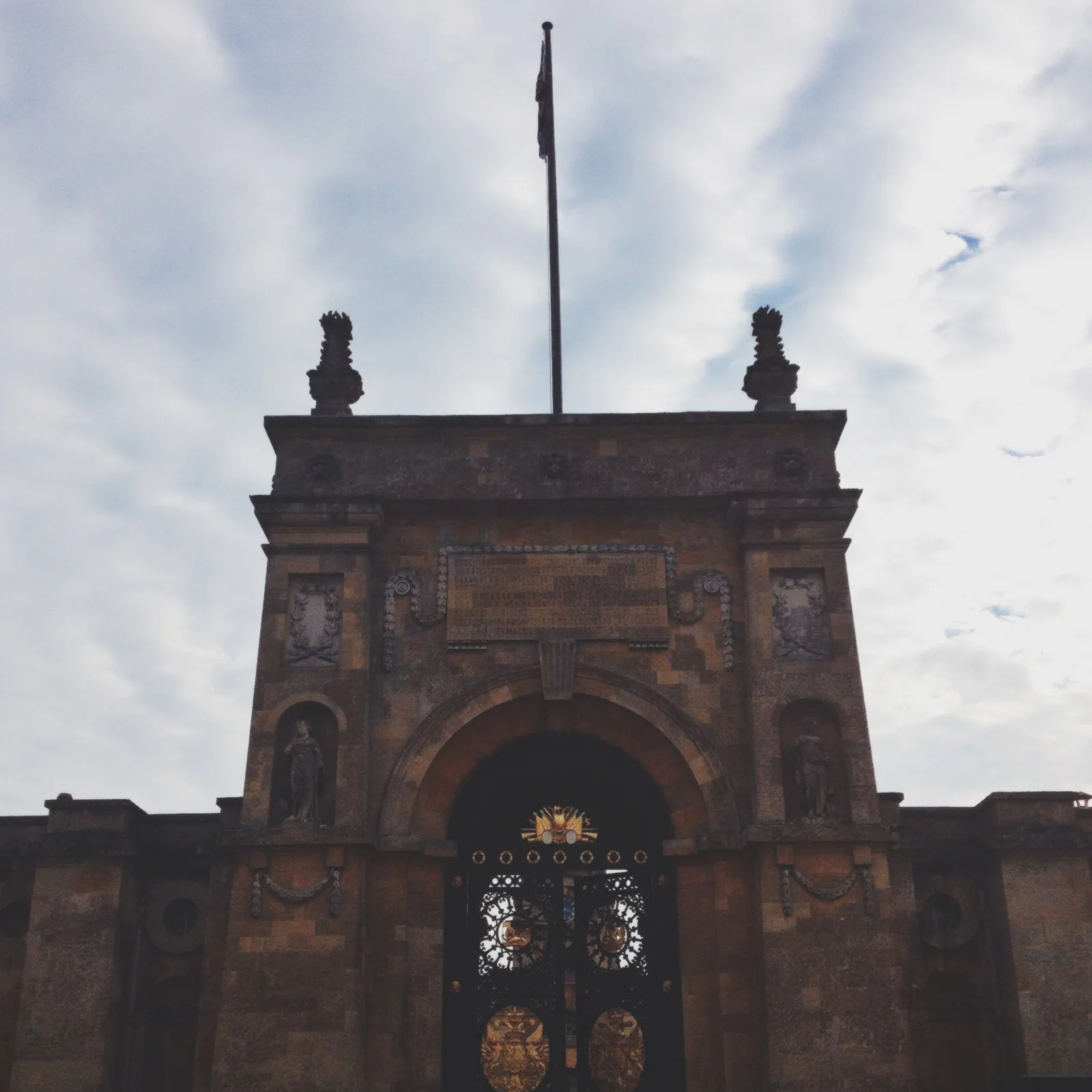 The gates of Blenheim Palace 