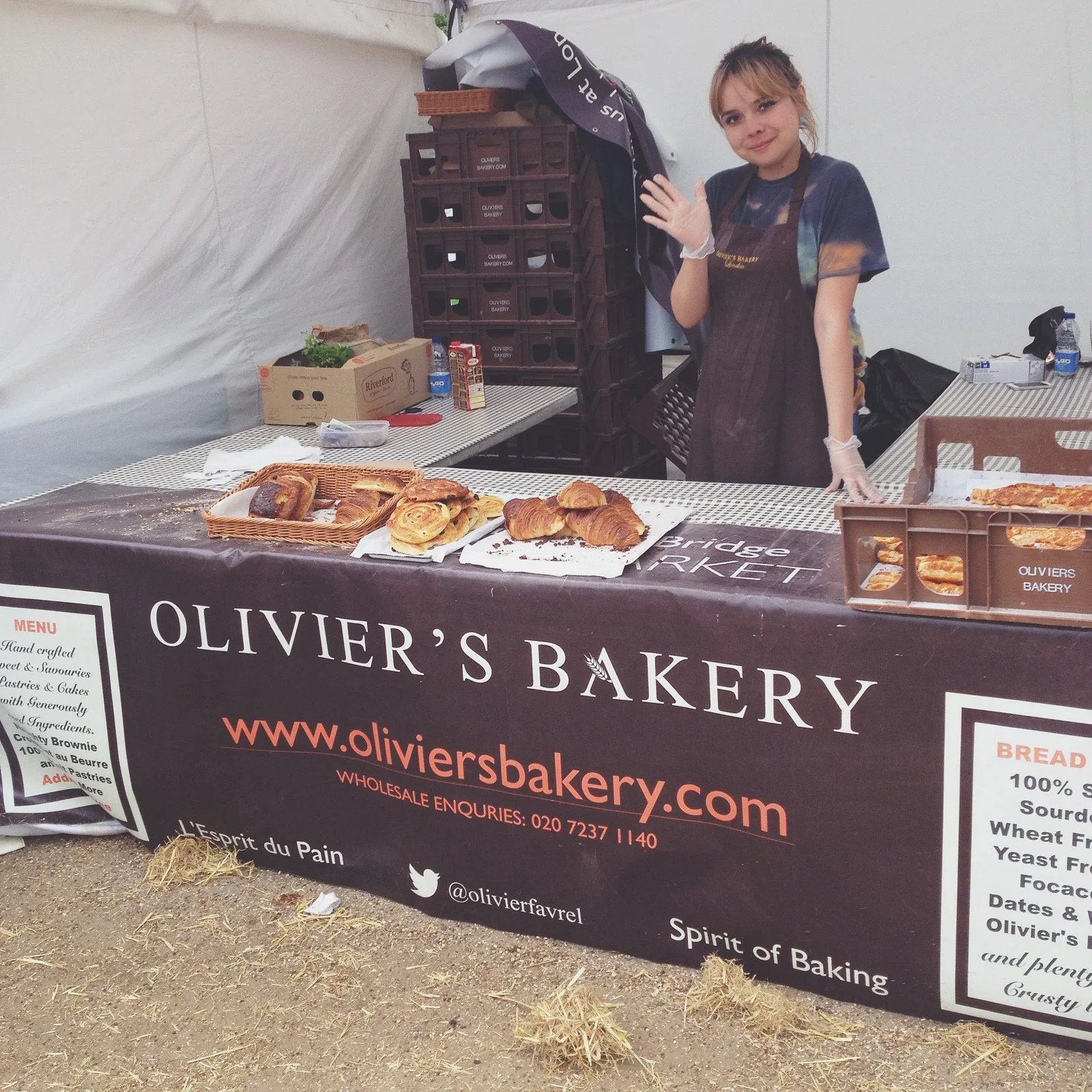 And no surprise, the tasty treats from Olivier's Bakery were nearly sold out by the end of the day 