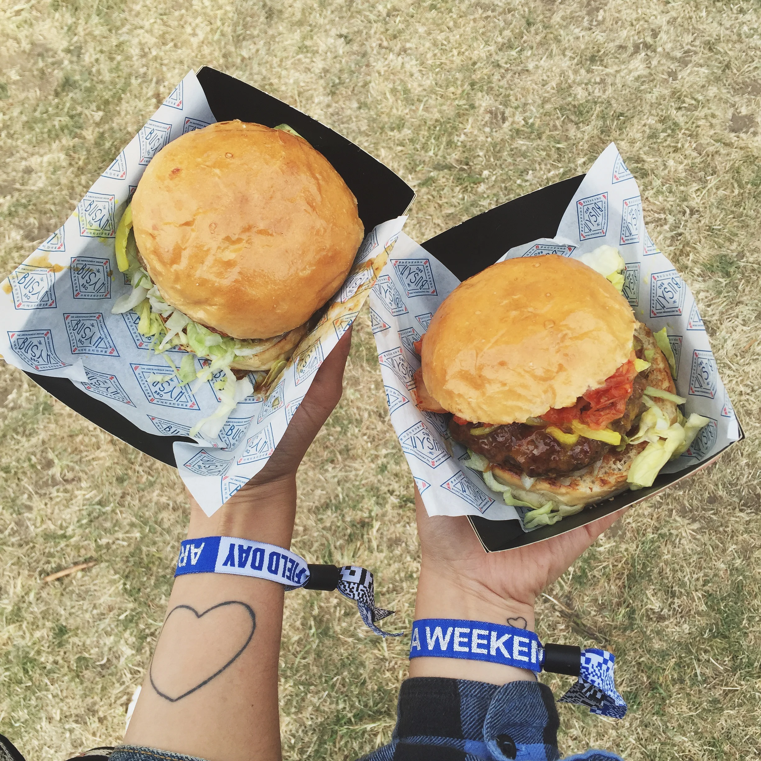 The Korean/American burgers from Busan BBQ were also a favourite