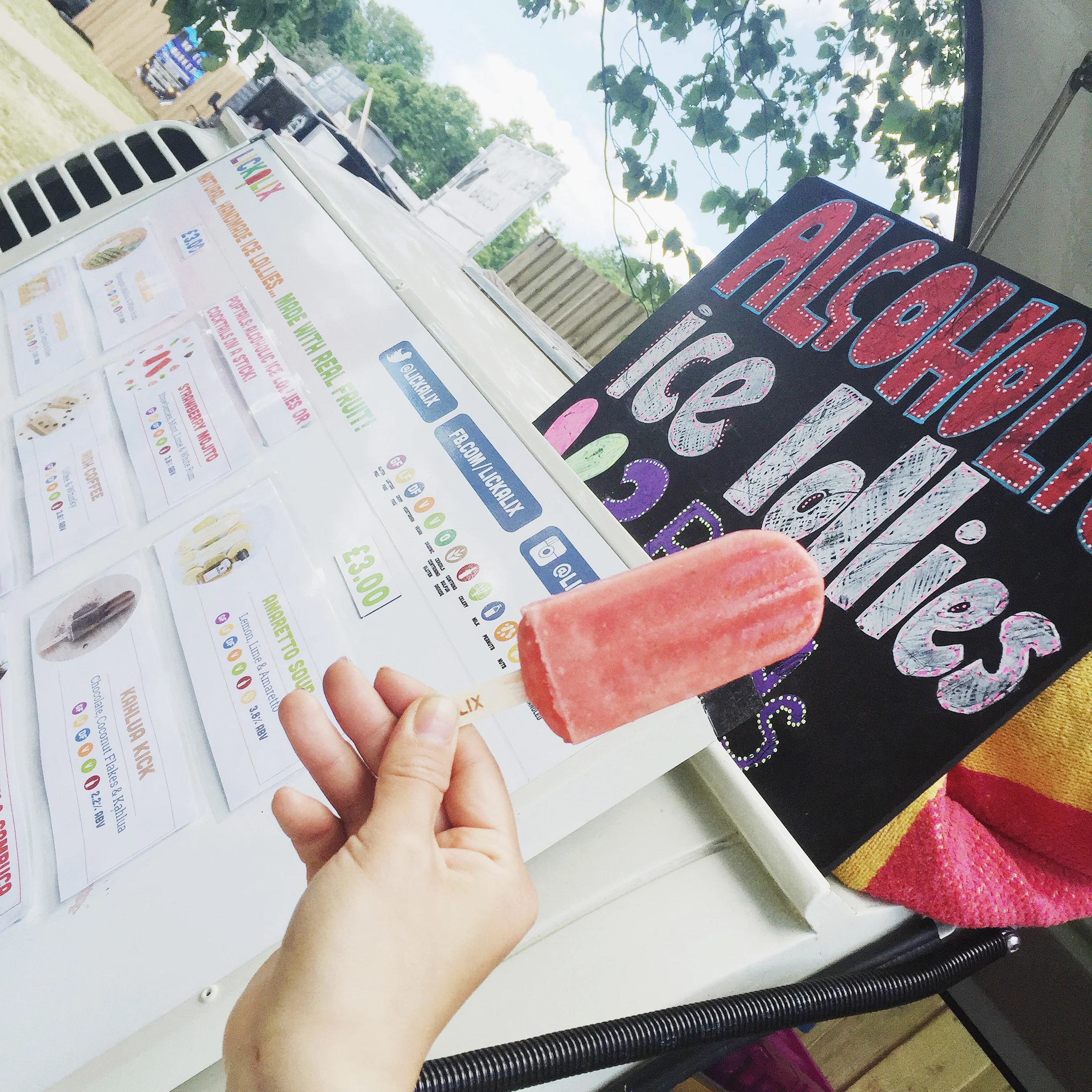 Everyone enjoyed the refreshing watermelon and mint flavoured ice lolly 