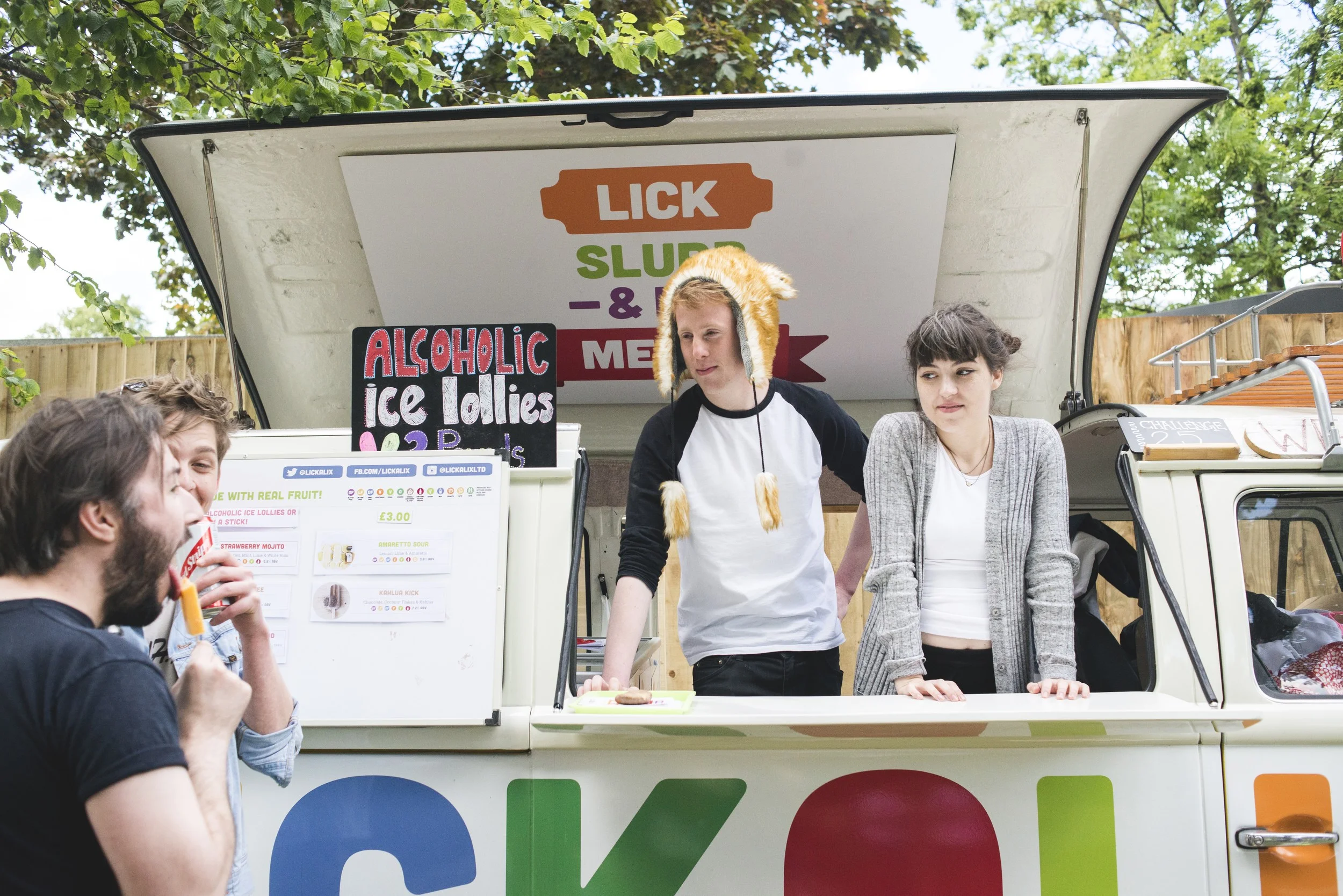 Everyone seems interesting in this lovely customers lolly-eating technique 