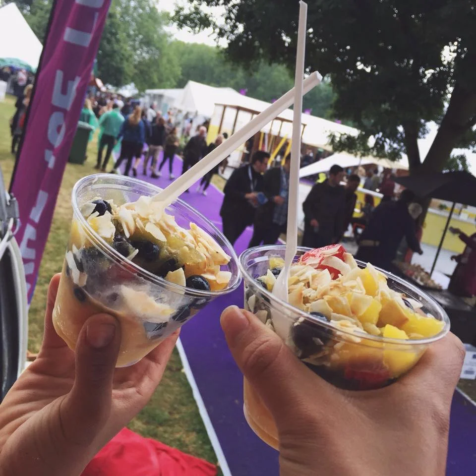 Yum! Coconut Collab yogurt! We can't get enough of the fresh fruit