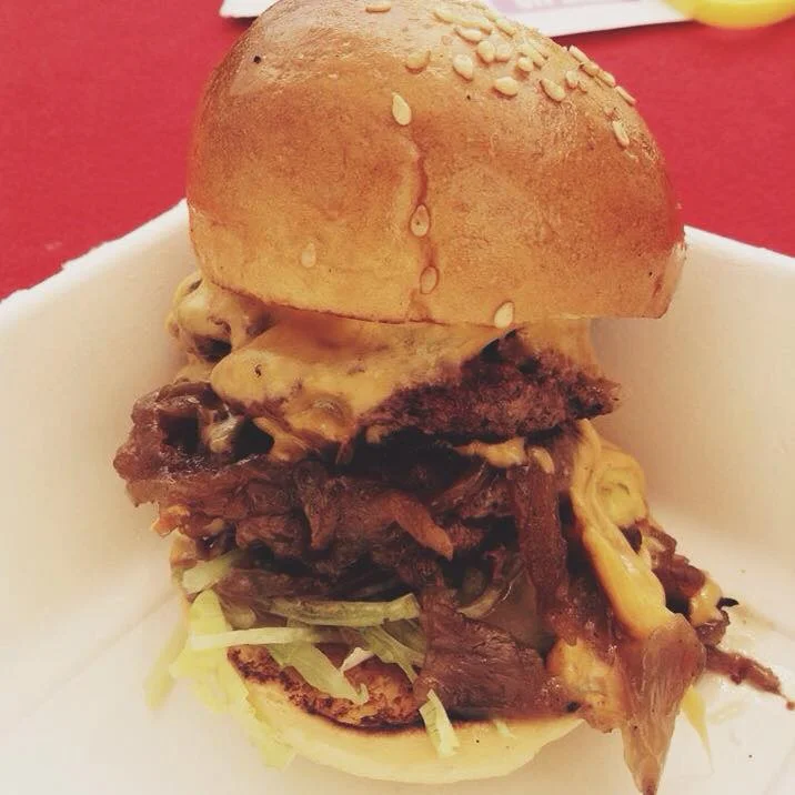 This burger can't contain its excitement!