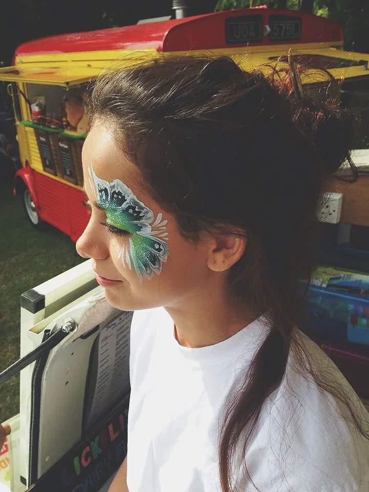And yes, our LICKALICKer may have been the only adult to get her face painted