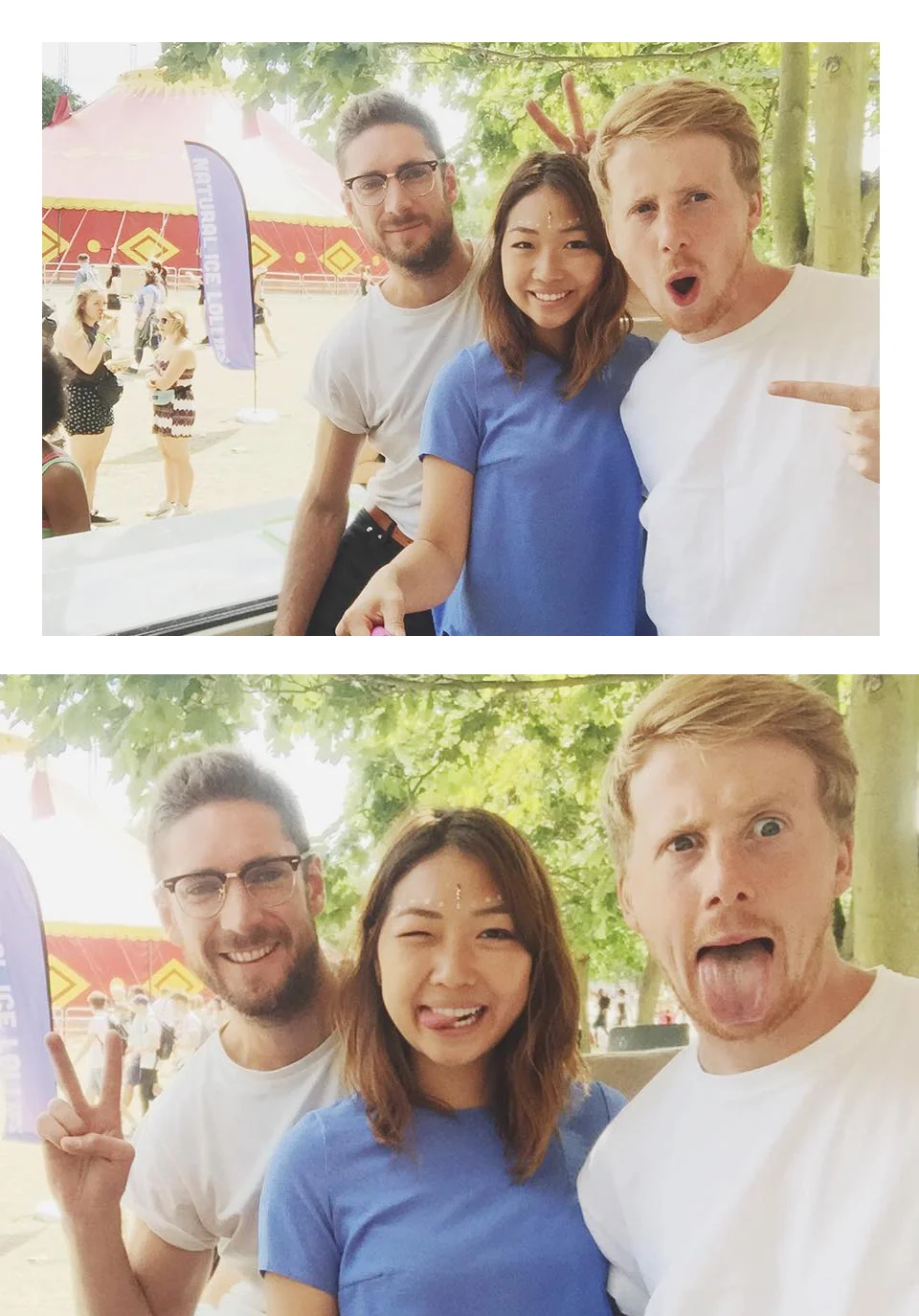 The LICKALIX team goofing around... what's work without a little fun.
