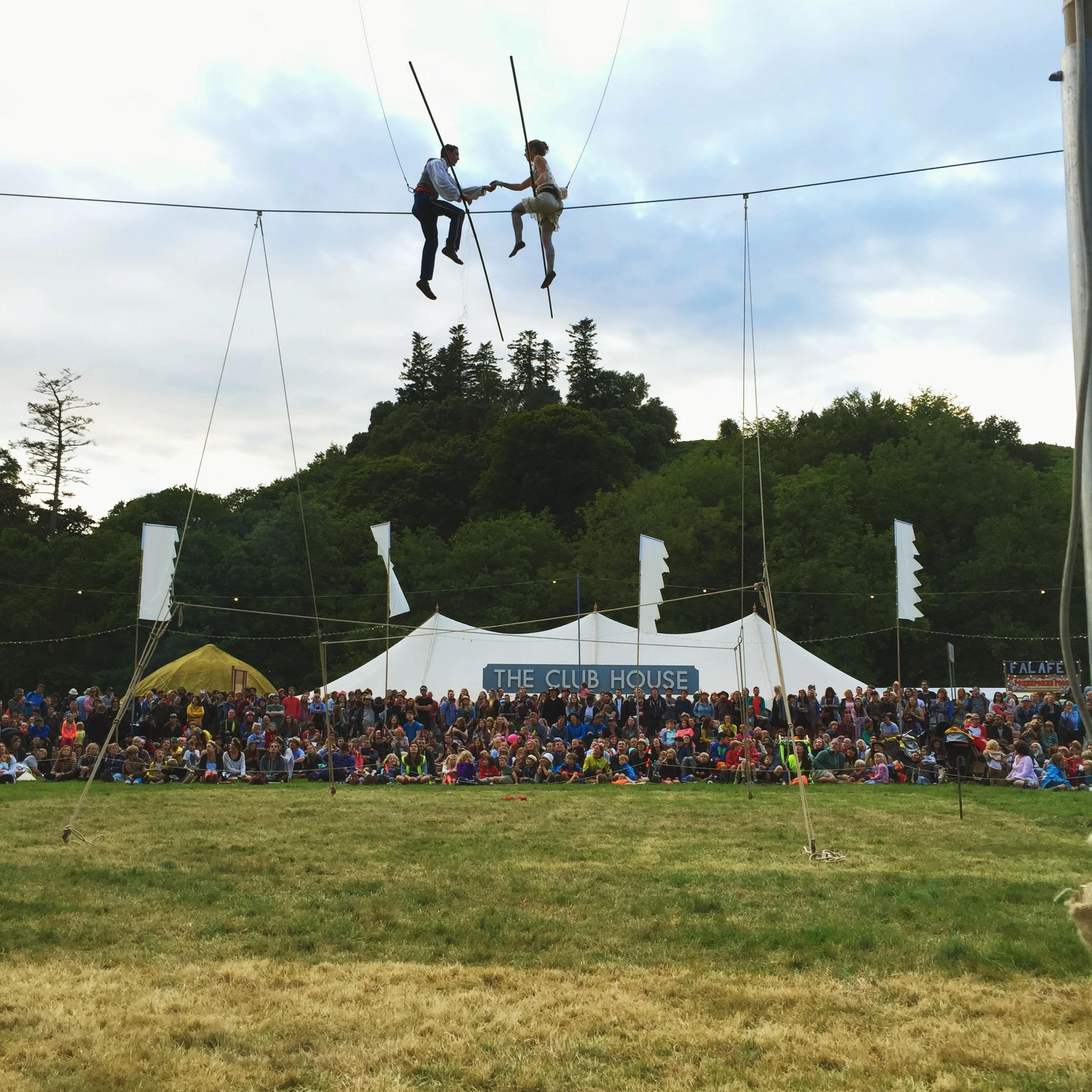 There were also a couple who did some fantastic performances on a tight rope 