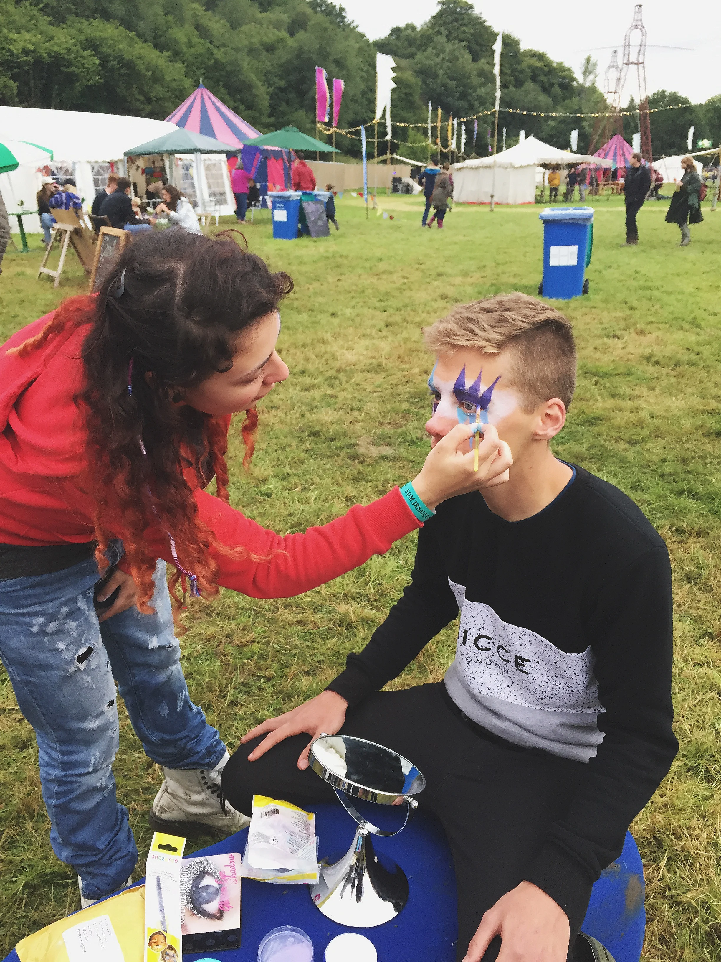 And one of our LICKALICKers decided to take up a new career in face painting