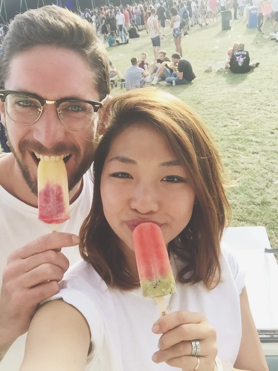 And of course eating some LICKALIX ice lollies- mango/raspberry and watermelon/kiwi 