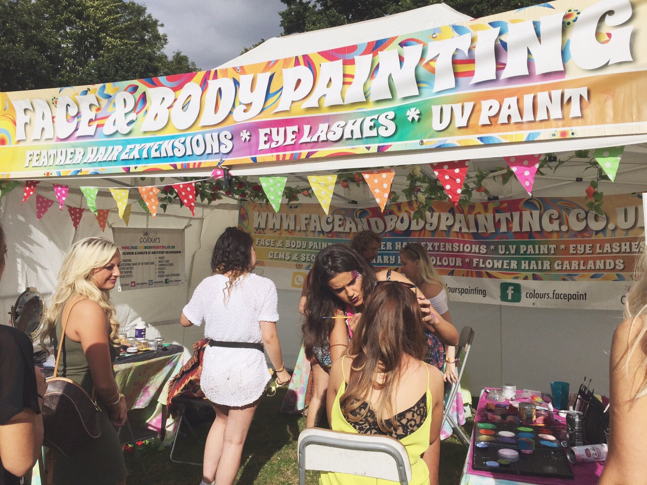They even had face painting... 