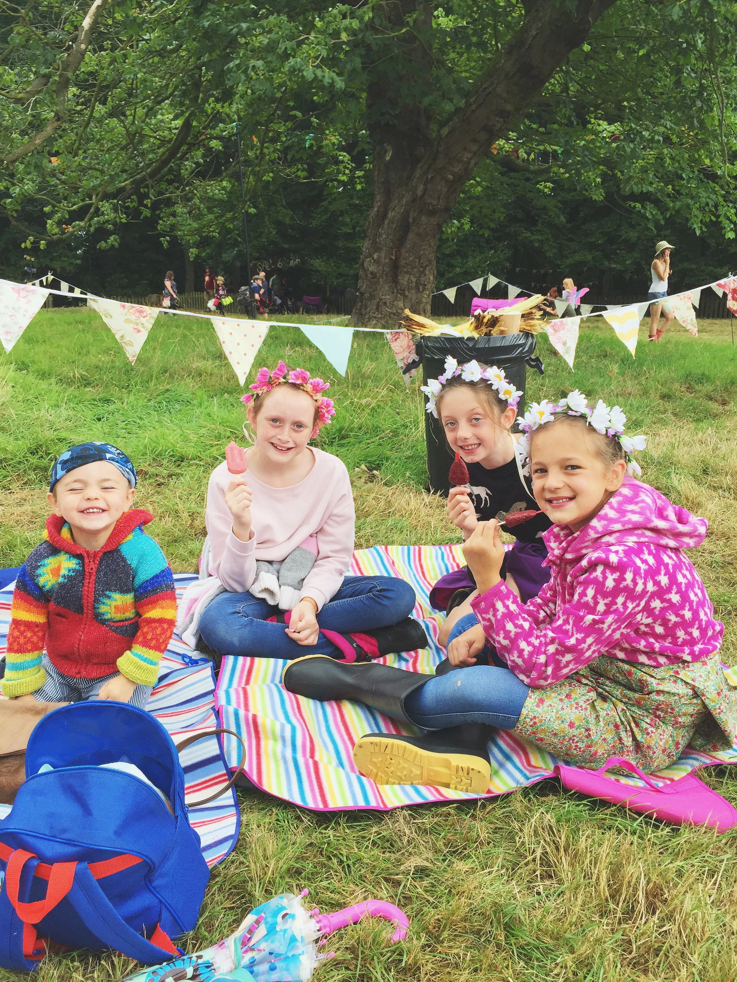 These kids were loving our ice lollies!
