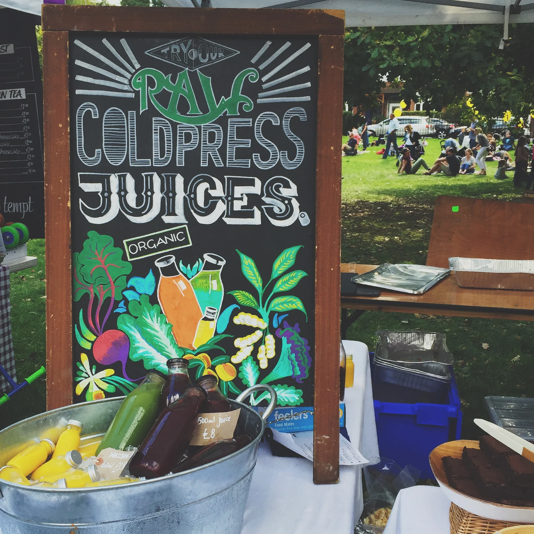 Raw cold press juices- a perfect start to a warm Saturday morning