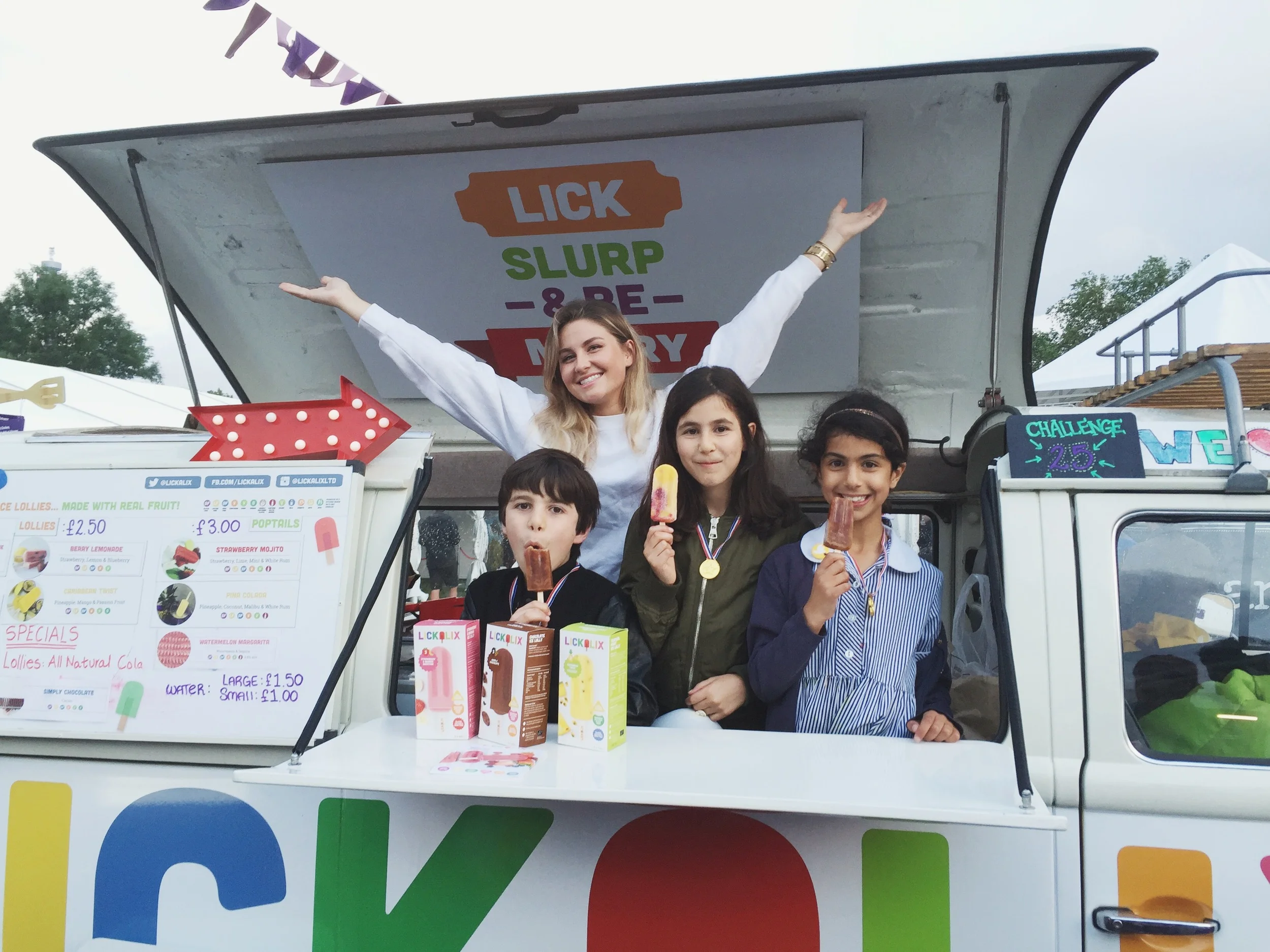 Our little happy customers! These kids visited our lollimobile last year and came back to Taste just so that could have another lolly!!