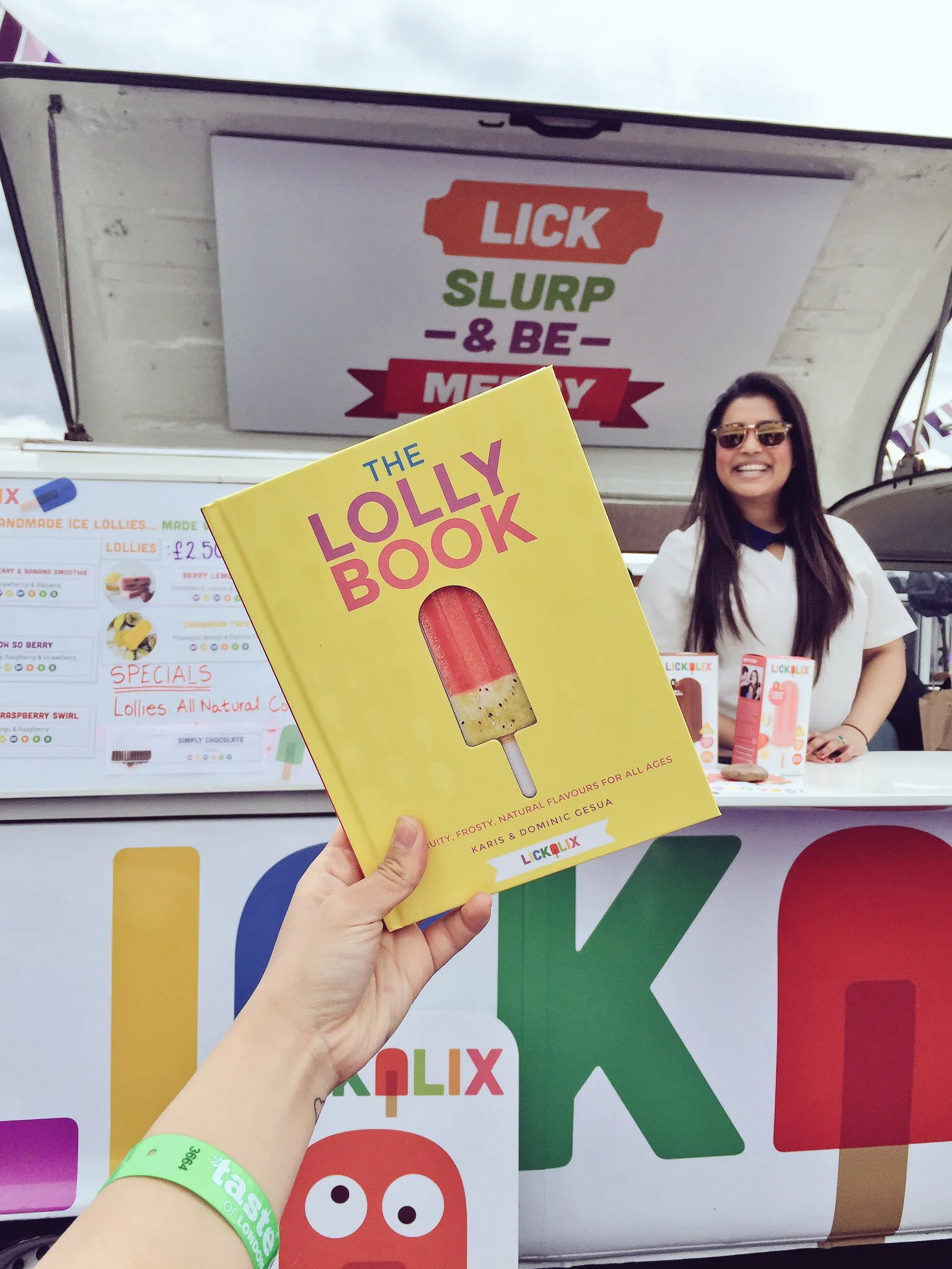 Our LOLLY BOOK was also available to buy at Taste of London!