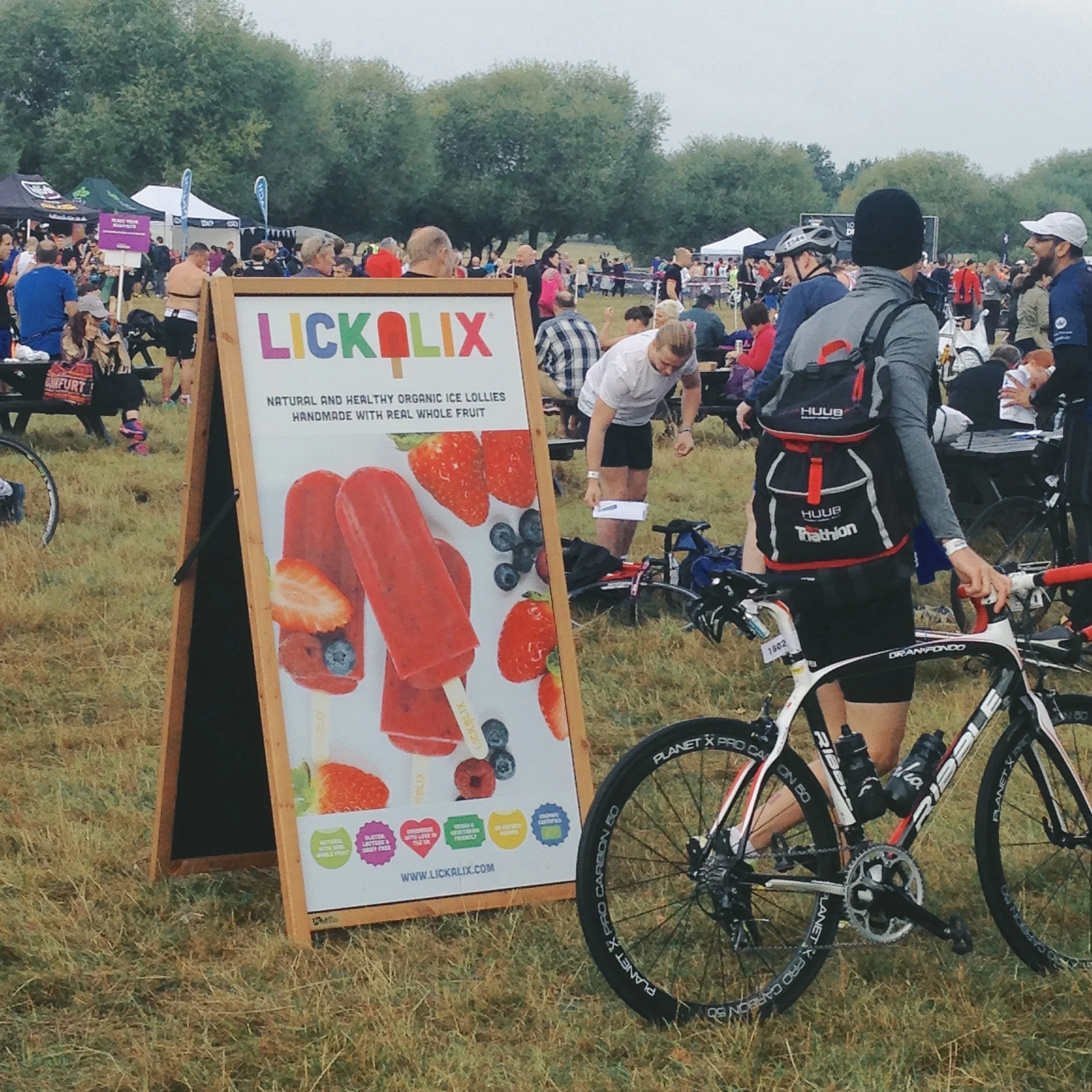 Just before the races began... Everyone get your bikes ready!